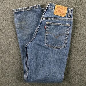 VTG Levi's 517 Boot Cut Jeans Junior Cut size 11 Jr S Western Denim Blue